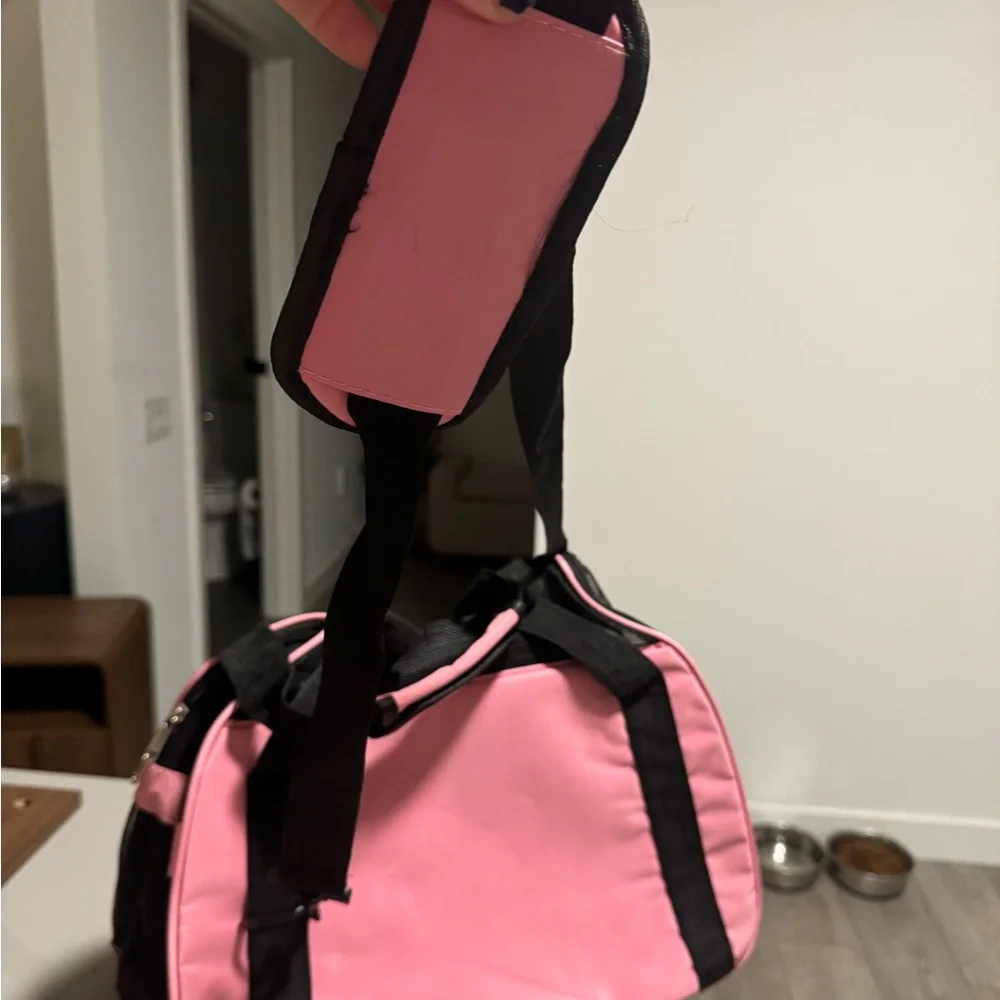 Pink and Black Pet Carrier